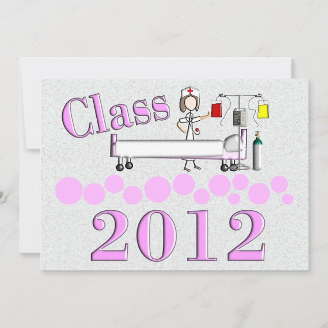 Nurse Graduation Party Invitations 2012 (Front)