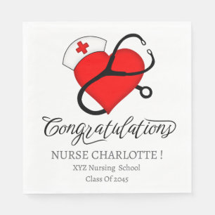 Nurse Graduation Party Napkin
