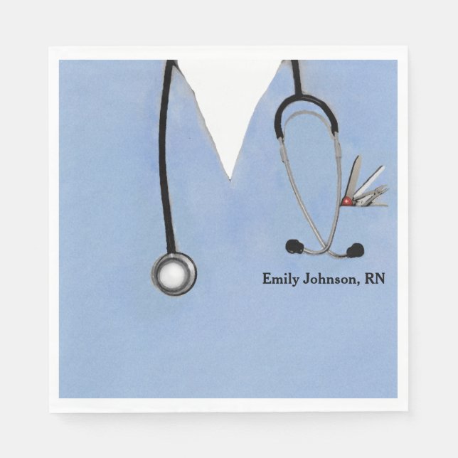 Nurse Graduation Party Napkin (Front)