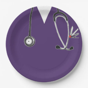 Nurse Graduation Party Paper Plate