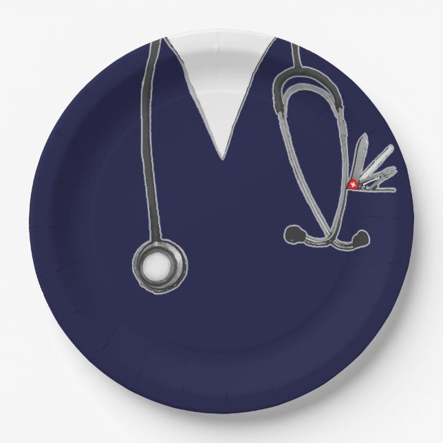 Nurse Graduation Party Paper Plate (Front)