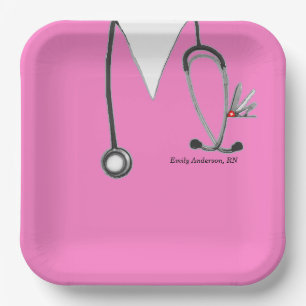 Nurse Graduation Party Paper Plate