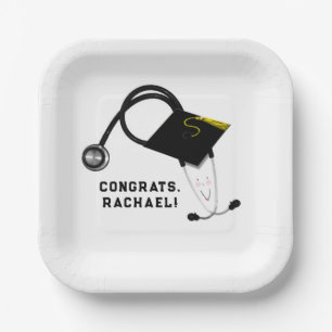 Nurse Graduation Party Paper Plate
