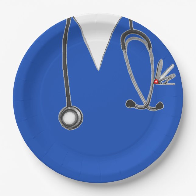 Nurse Graduation Party Paper Plate (Front)