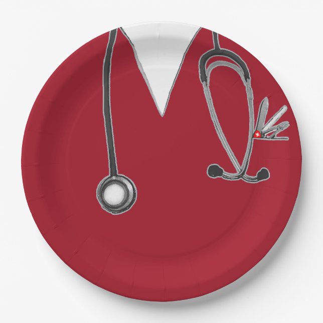 Nurse Graduation Party Paper Plate (Front)