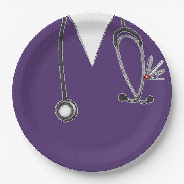 Nurse Graduation Party Paper Plate (Front)
