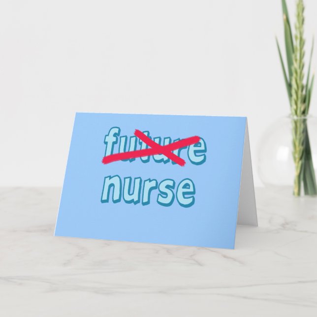 Nurse Graduation Products Card (Front)
