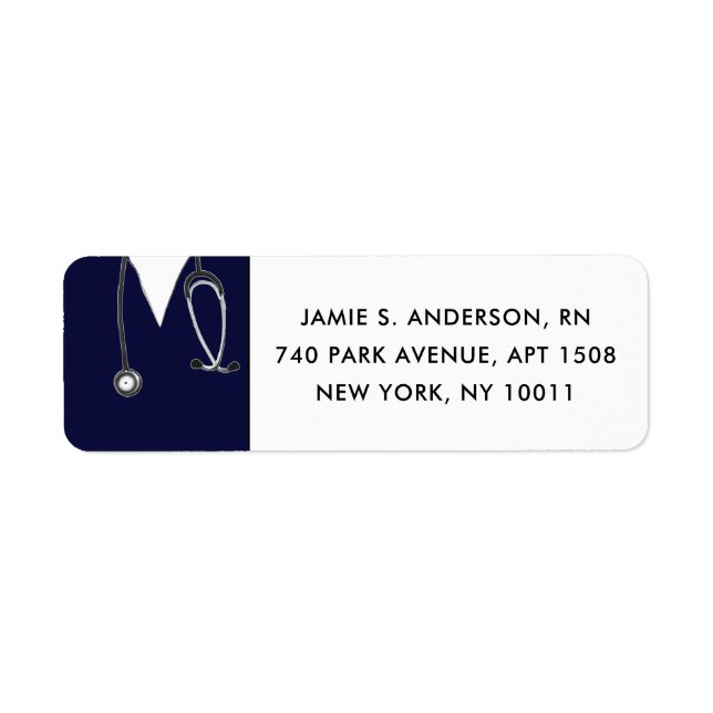 Nurse Graduation Return Address Labels (Front)