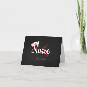 Nurse graduation thank you notes, great gift idea! card