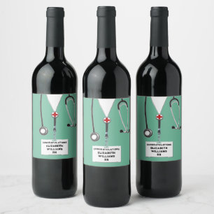 Nurse Graduation Wine Label