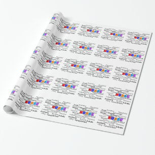 Nurse Graduation Wrapping Nurse's Strength Words Wrapping Paper