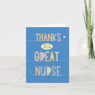 Nurse Gratitude  Thank You Card