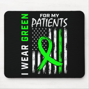 Nurse Green For My Patients Kidney Disease Awarene Mouse Mat