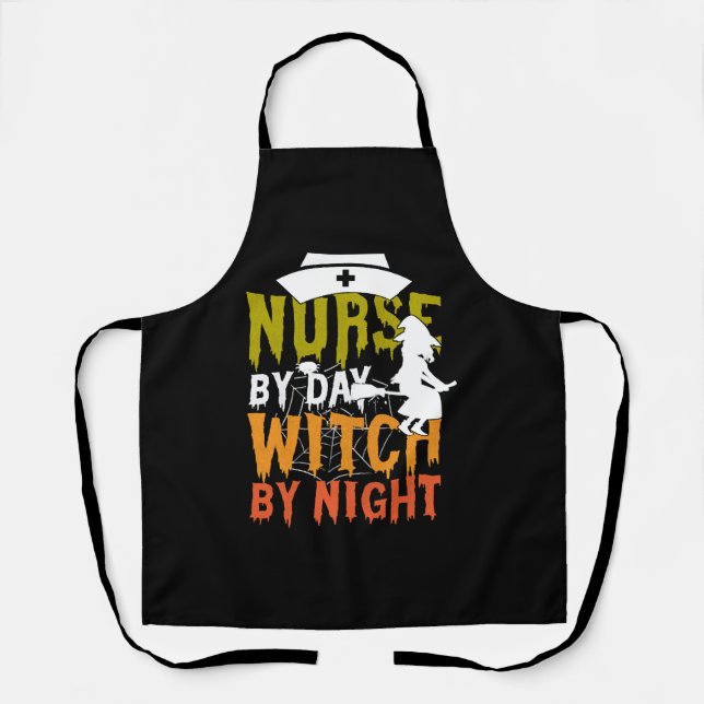 Nurse Halloween Costumes For Women Halloween Apron (Front)