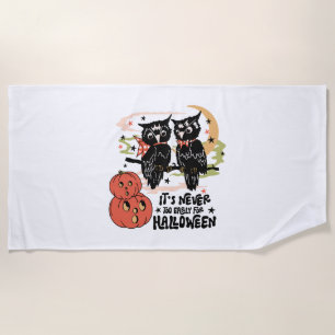 Nurse Halloween Cute Fall Beach Towel