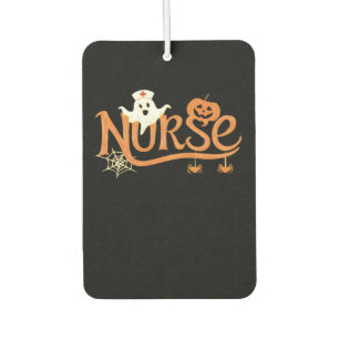 Nurse Halloween Cute Ghost and Pumpkin Essential T Car Air Freshener