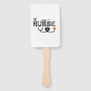 Nurse Halloween Funny Ghost halloween nursing Hand Fan