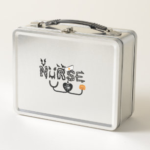 Nurse Halloween Funny Ghost halloween nursing Metal Lunch Box