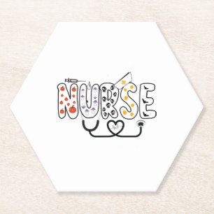 Nurse Halloween Funny Ghost halloween nursing Paper Coaster