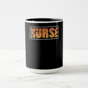 Nurse Halloween Gift With Pumpkin Spider Witch Hat Mug