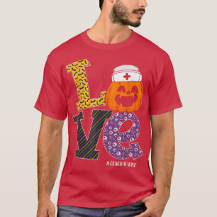Nurse Halloween Pumpkin Costume Love General Nurse T-Shirt
