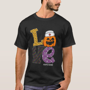 Nurse Halloween Pumpkin Costume Love Surgical Nurs T-Shirt