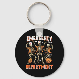 Nurse Halloween Room Emergency Department Funny Sk Key Ring