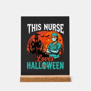 Nurse Halloween Spooky Healthcare Design_1 Acrylic Sign
