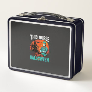 Nurse Halloween Spooky Healthcare Design_1 Metal Lunch Box