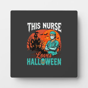 Nurse Halloween Spooky Healthcare Design_1 Plaque