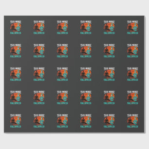 Nurse Halloween Spooky Healthcare Design_1 Wrapping Paper