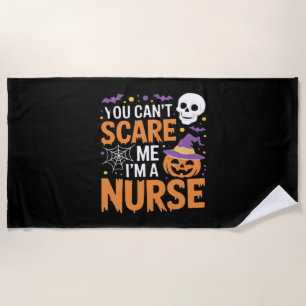 Nurse Halloween Witch Funny Nursing Essential T-Sh Beach Towel