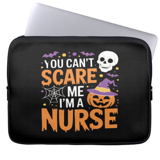 Nurse Halloween Witch Funny Nursing Essential T-Sh Laptop Sleeve (Front)
