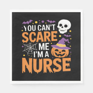 Nurse Halloween Witch Funny Nursing Essential T-Sh Napkin