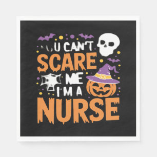 Nurse Halloween Witch Funny Nursing Essential T-Sh Napkin