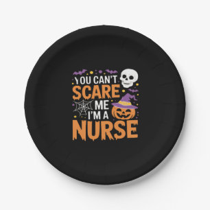 Nurse Halloween Witch Funny Nursing Essential T-Sh Paper Plate