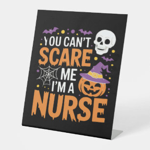 Nurse Halloween Witch Funny Nursing Essential T-Sh Pedestal Sign