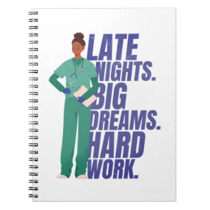 Nurse Hard Work Quote Notebook