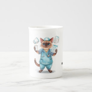 Nurse having a cup of coffee