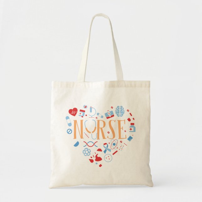 Nurse Heart Appreciation  Tote Bag (Front)