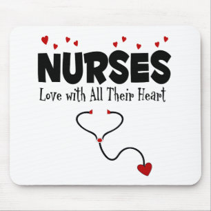 Nurse Heart Gift Mouse Mat