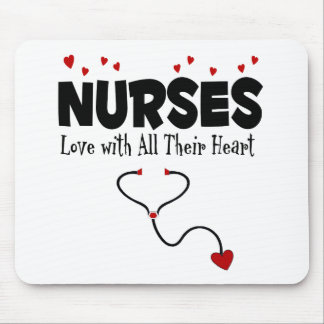 Nurse Heart Gift Mouse Mat
