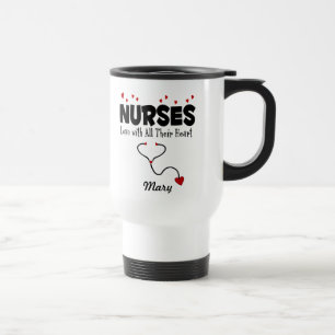 Nurse Heart Gift Travel Mug