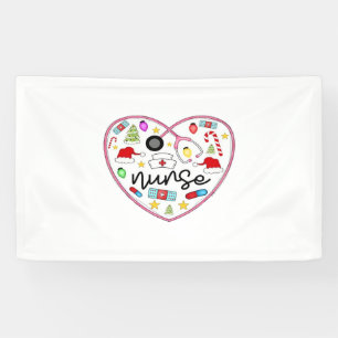 Nurse Heart, Halloween Oversized T-Shirt Banner