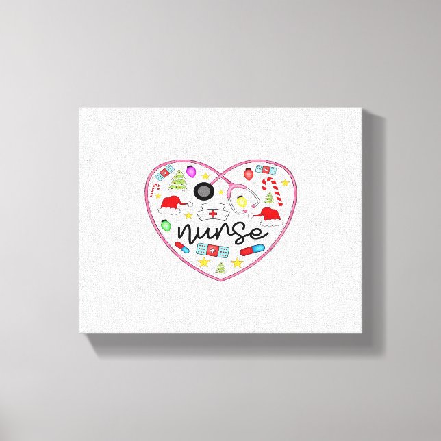 Nurse Heart, Halloween Oversized T-Shirt Canvas Print (Front)
