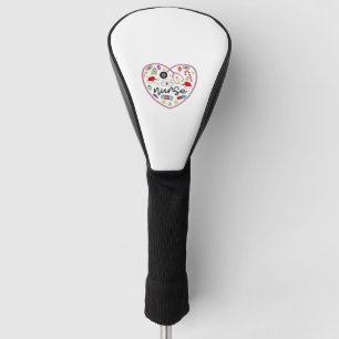 Nurse Heart, Halloween Oversized T-Shirt Golf Head Cover