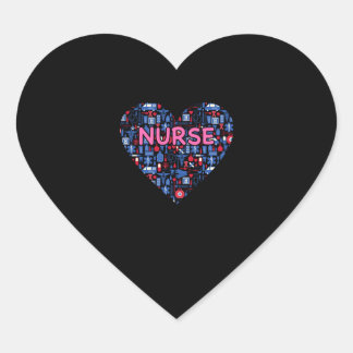 Nurse Heart RN Nurse for Women Inspirational Nurse Sticker