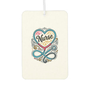 Nurse Heart Stethoscope Vintage Engraving Design_1 Car Air Freshener
