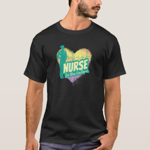 Nurse Heartbeat Vintage Graduation Nursing School  T-Shirt