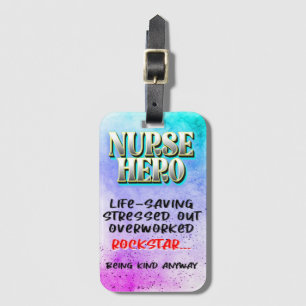 Nurse Hero Luggage tag
